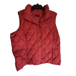 Lands End womens vest size XL puffer down filled